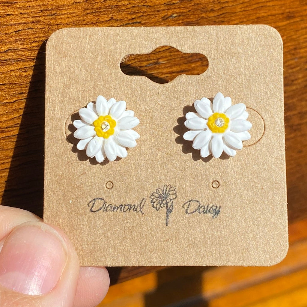 Diamond Daisy Studs