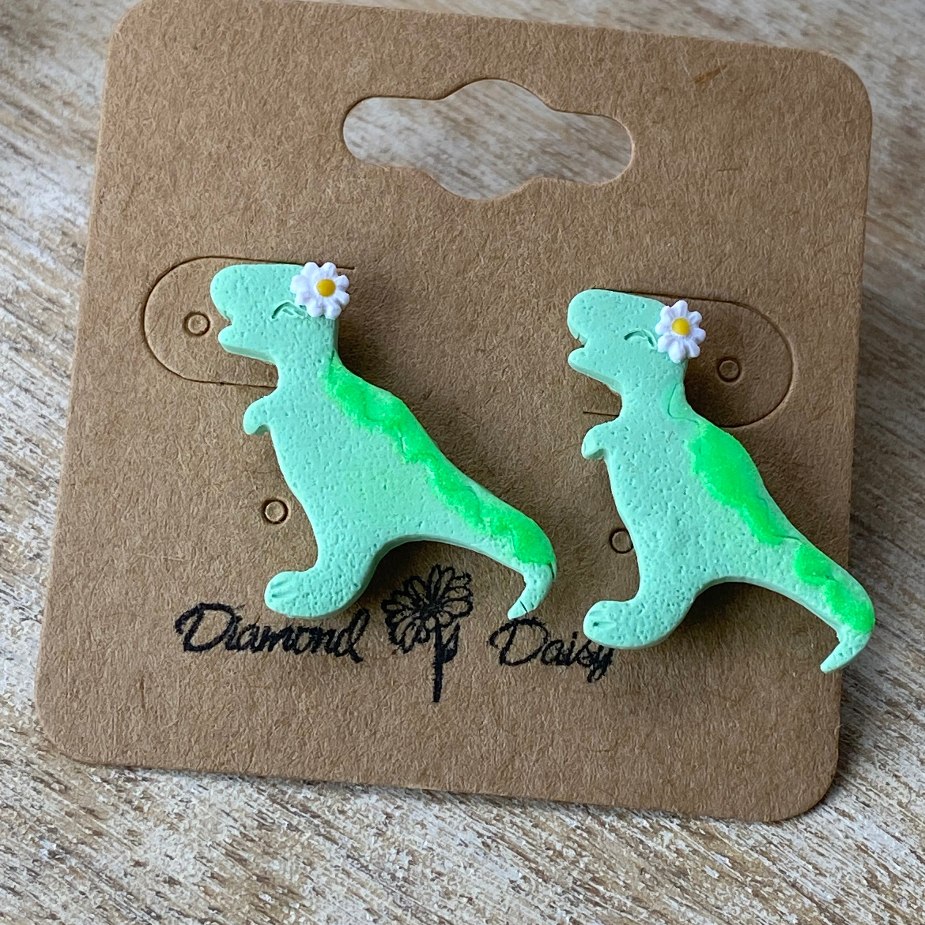 Glowing T-Rex Studs