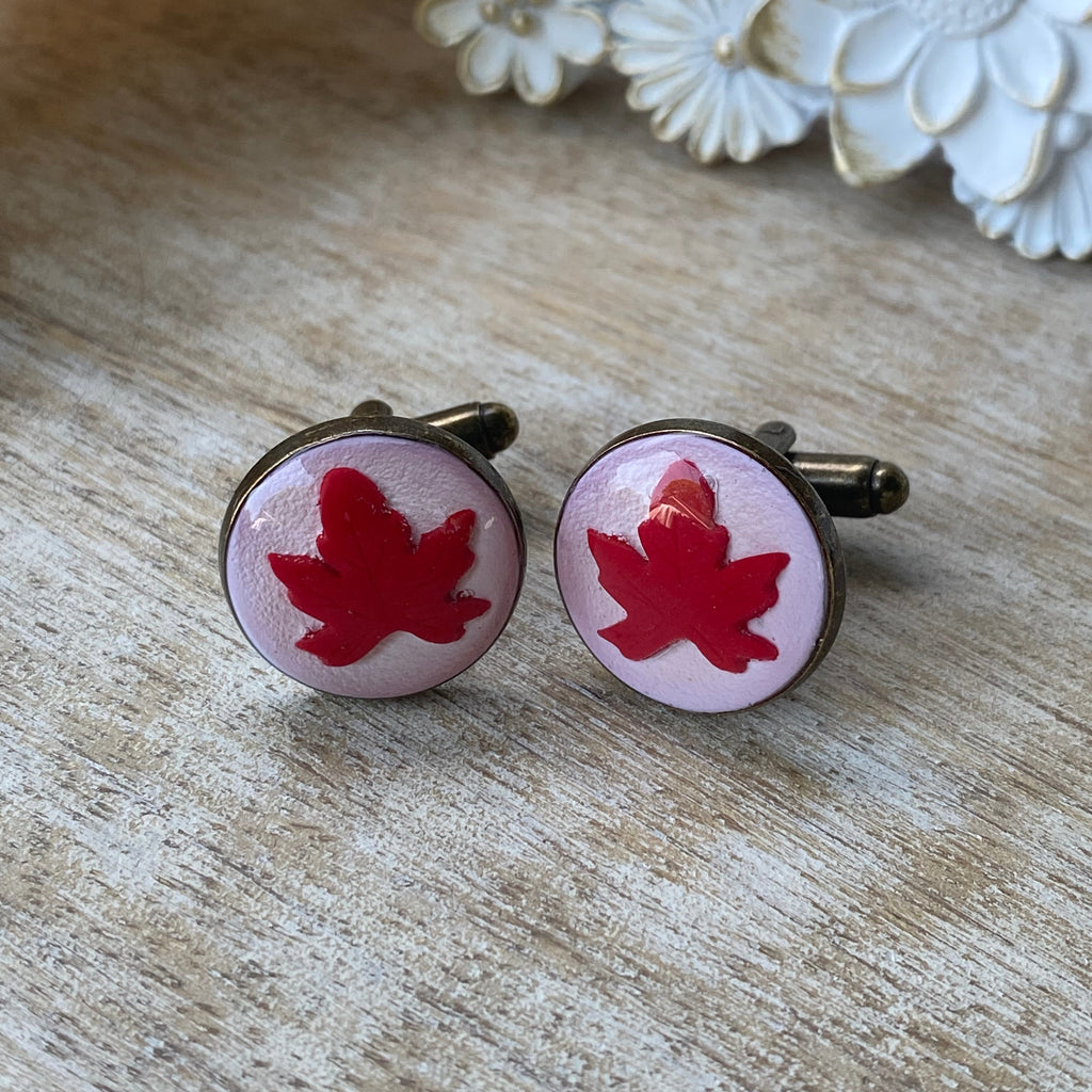 Maple Leaf Cuff Links