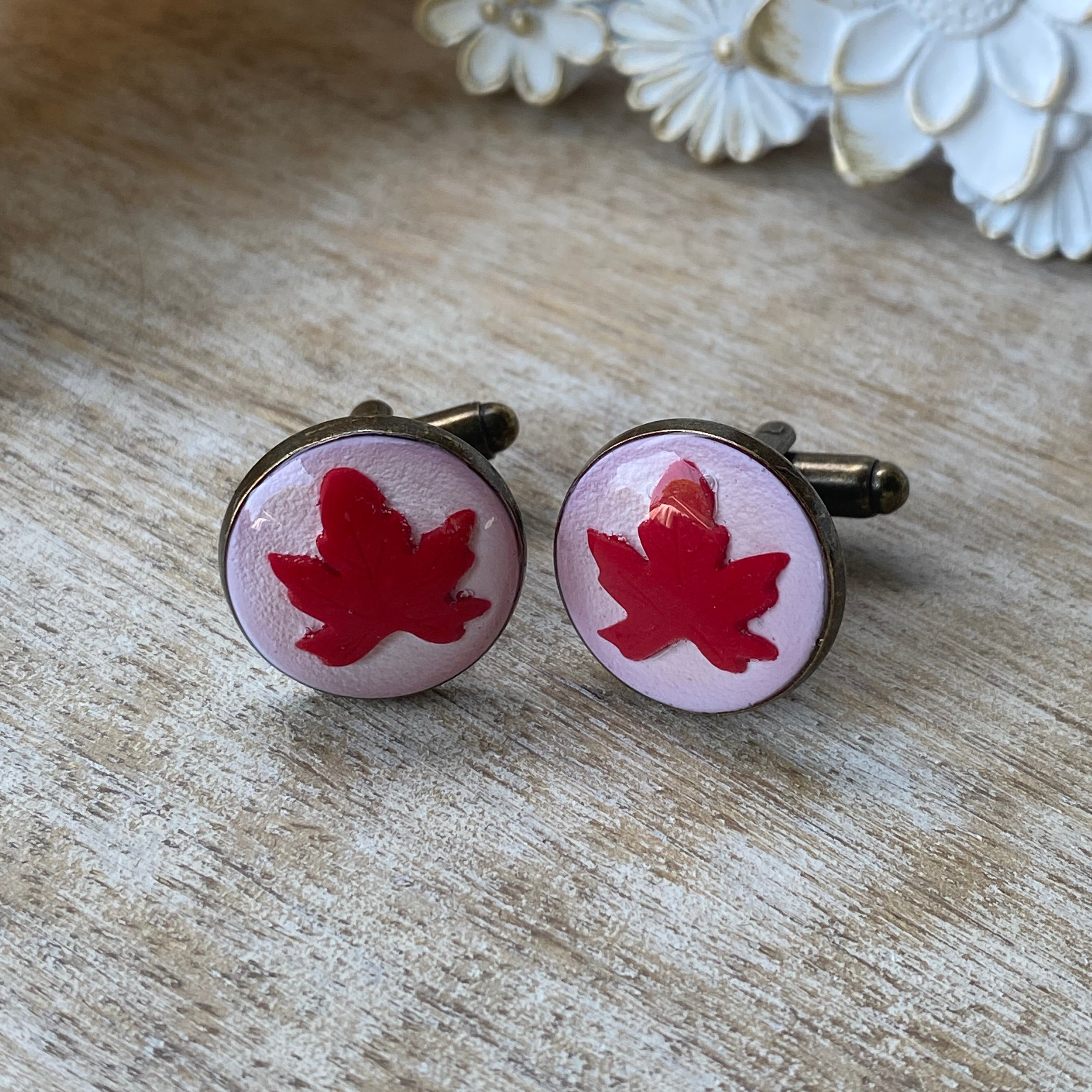 Maple Leaf Cuff Links
