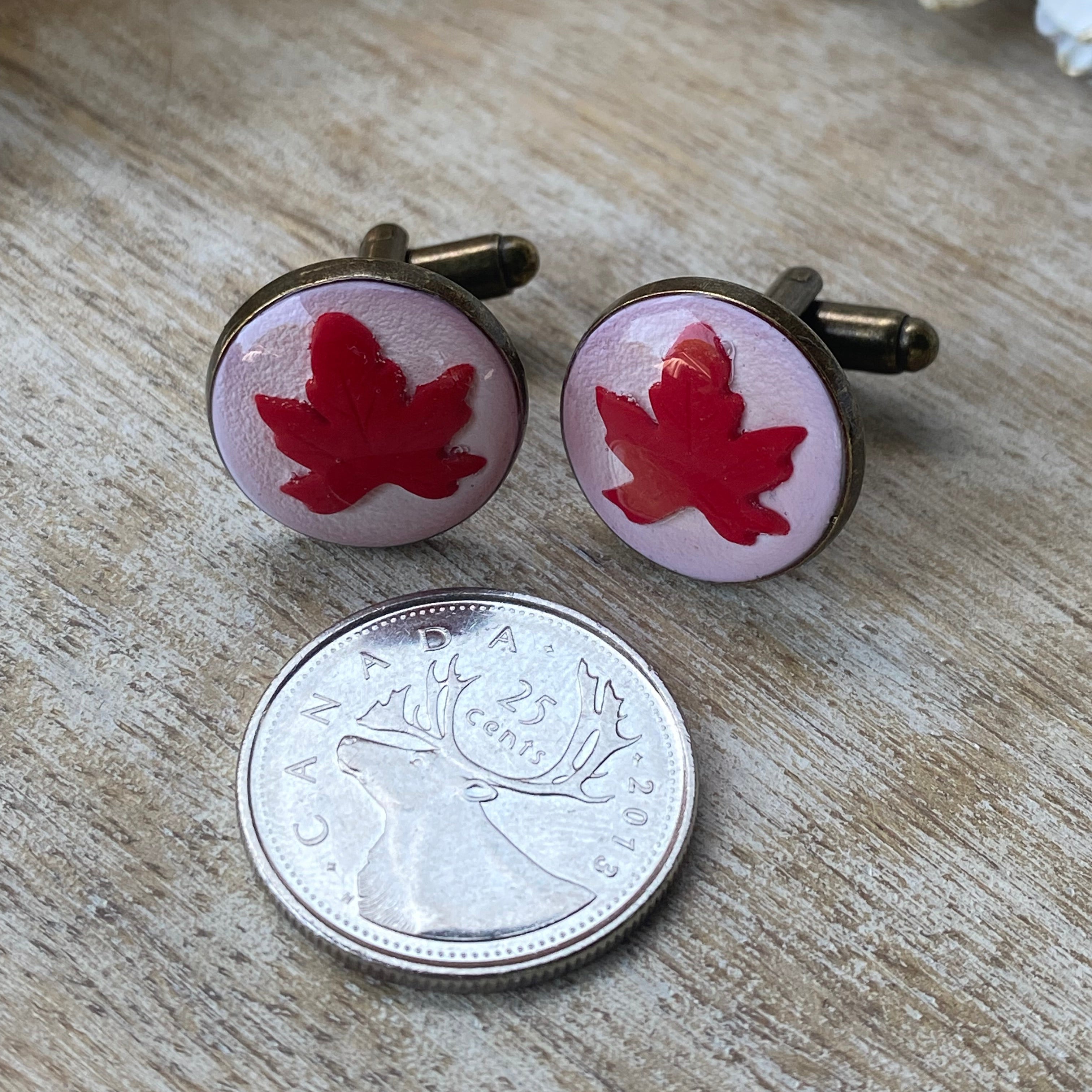 Maple Leaf Cuff Links