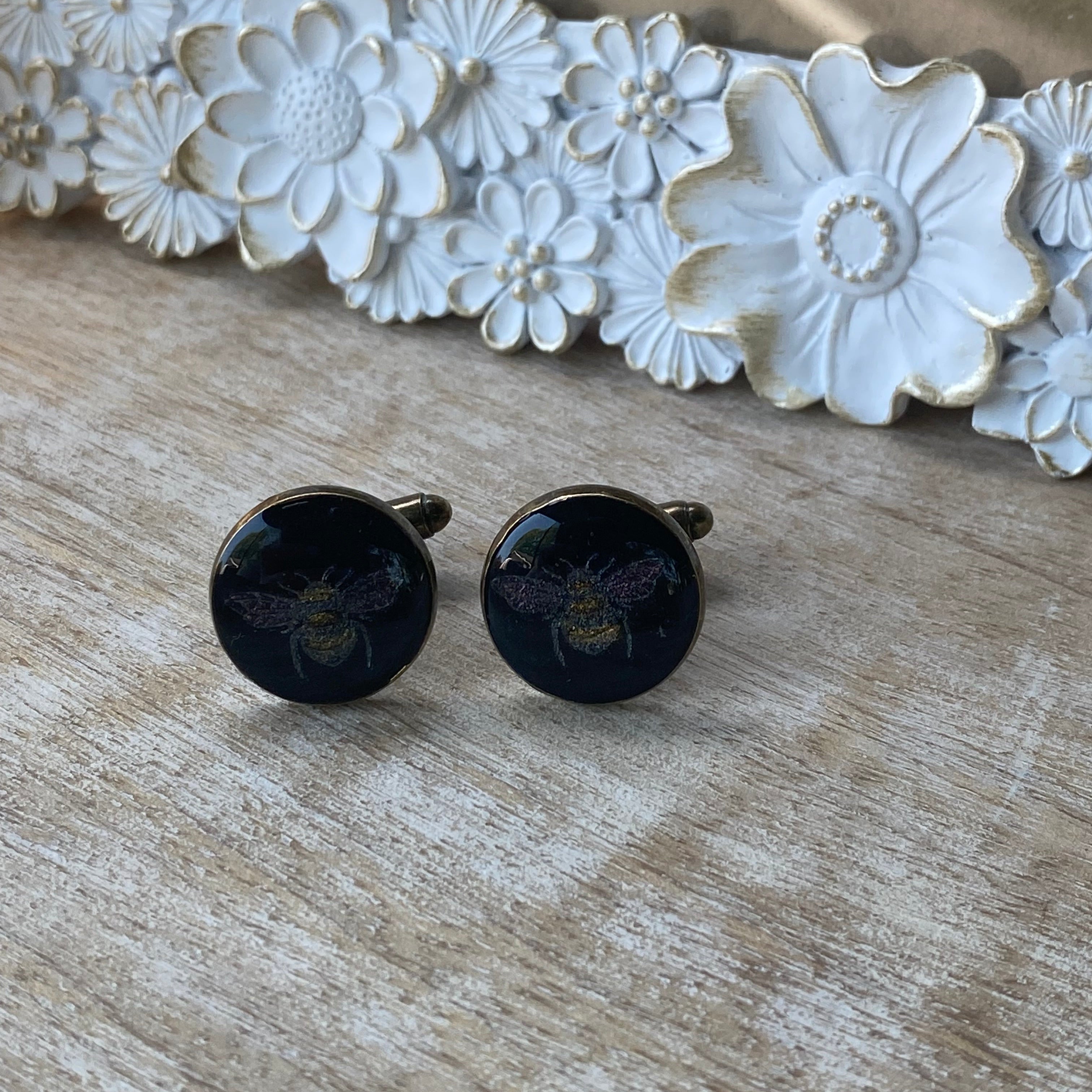 Bumblebee Cuff Links