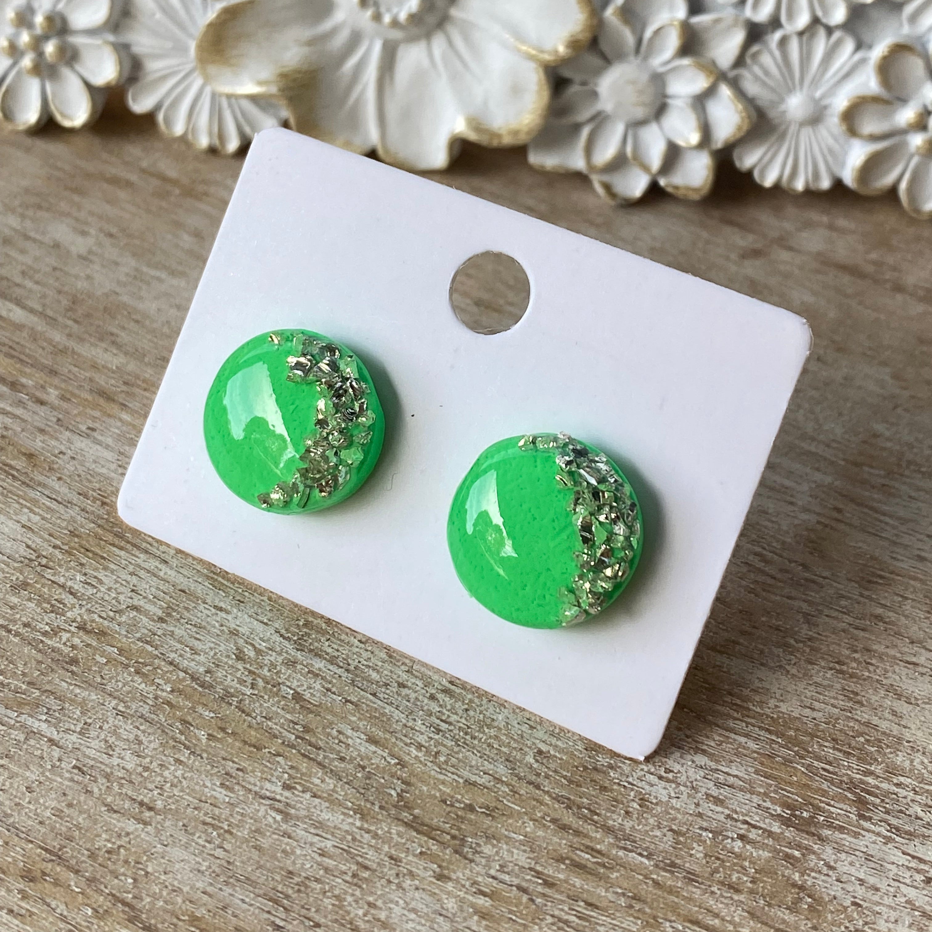 Rainbow Sparkle Studs