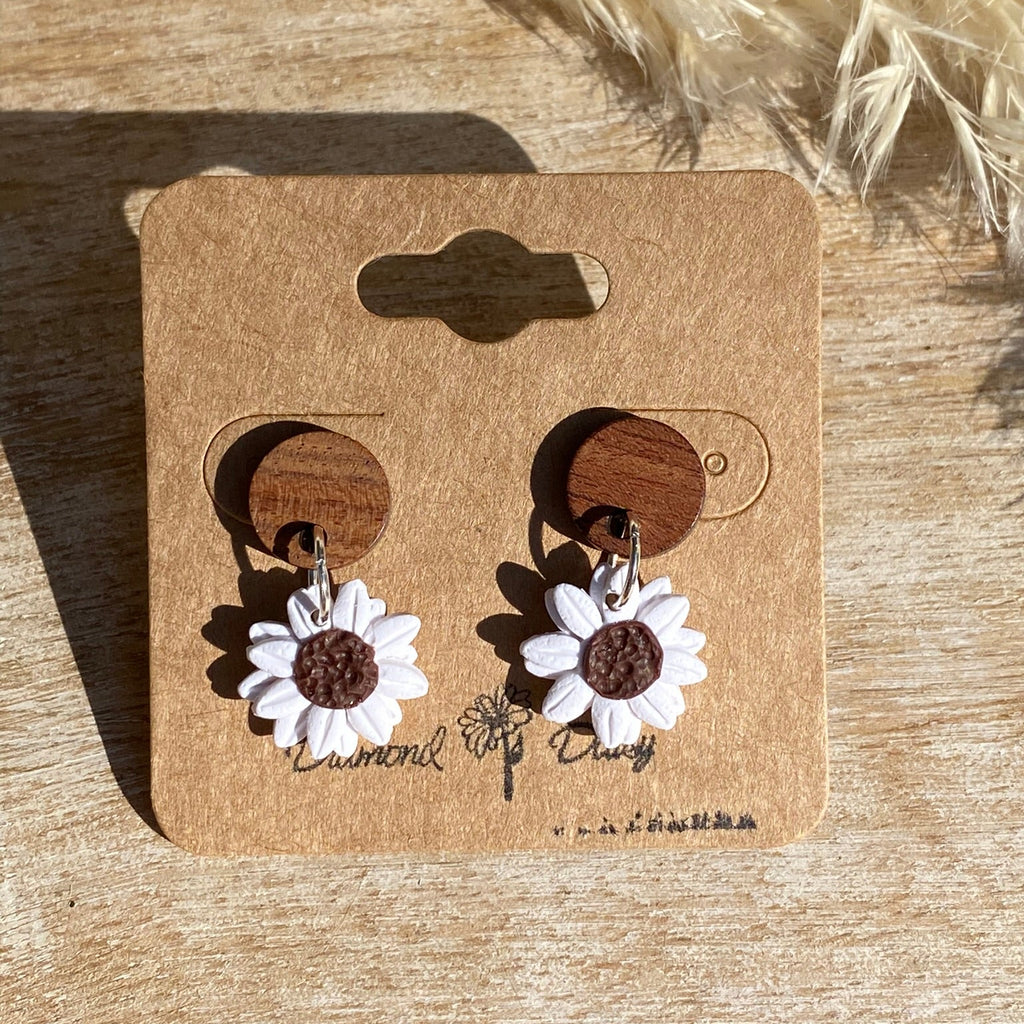 Neutral Sunflower Dangles
