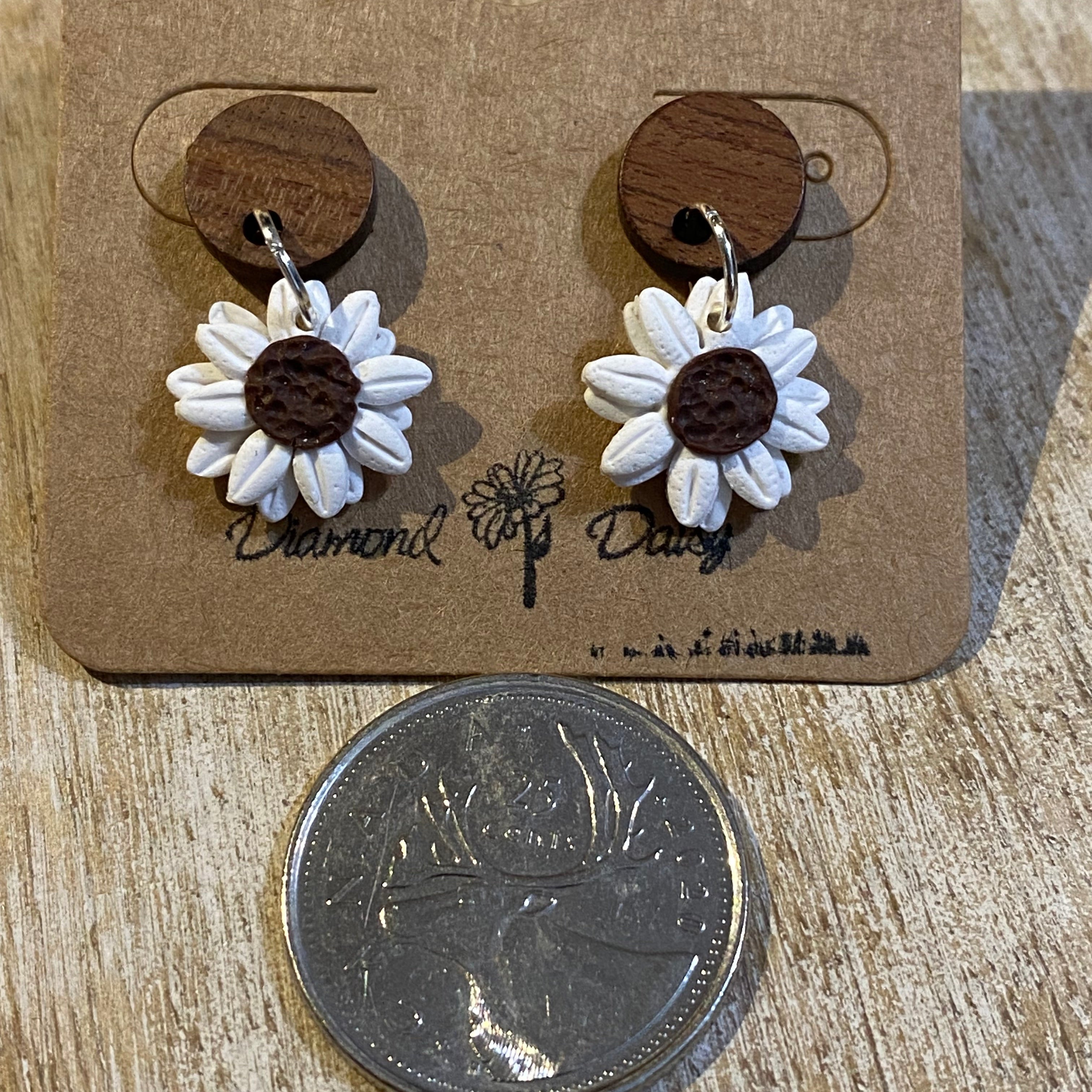 Neutral Sunflower Dangles