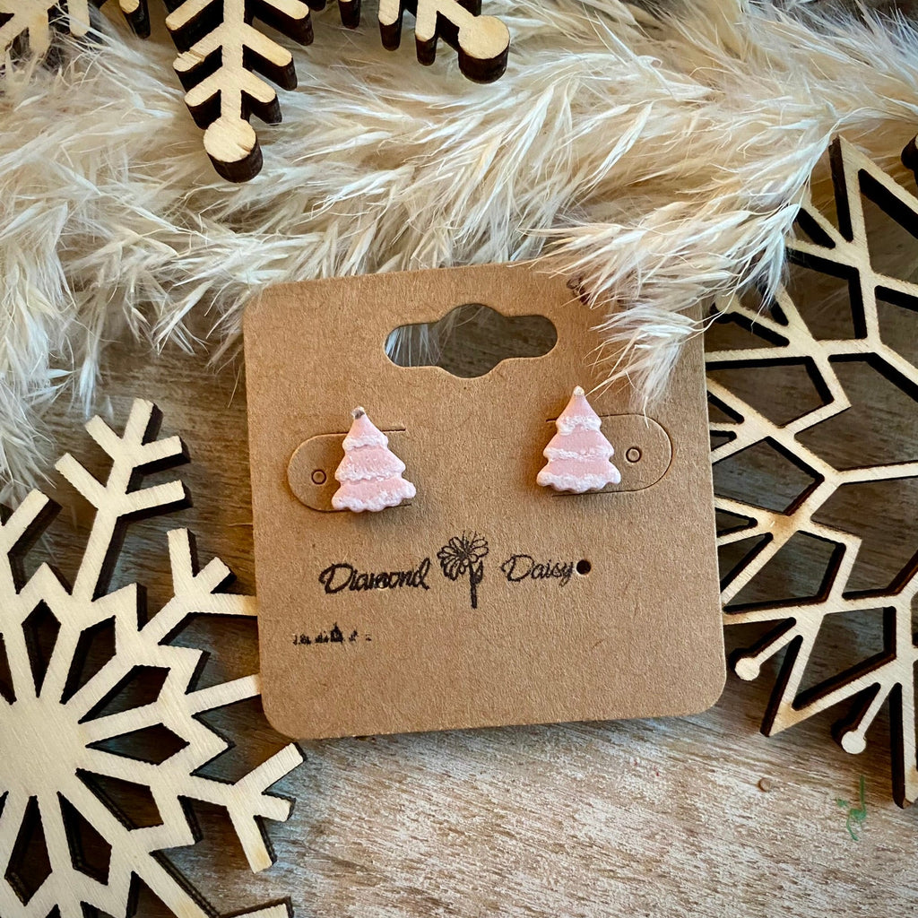 Micro Christmas Tree Stud