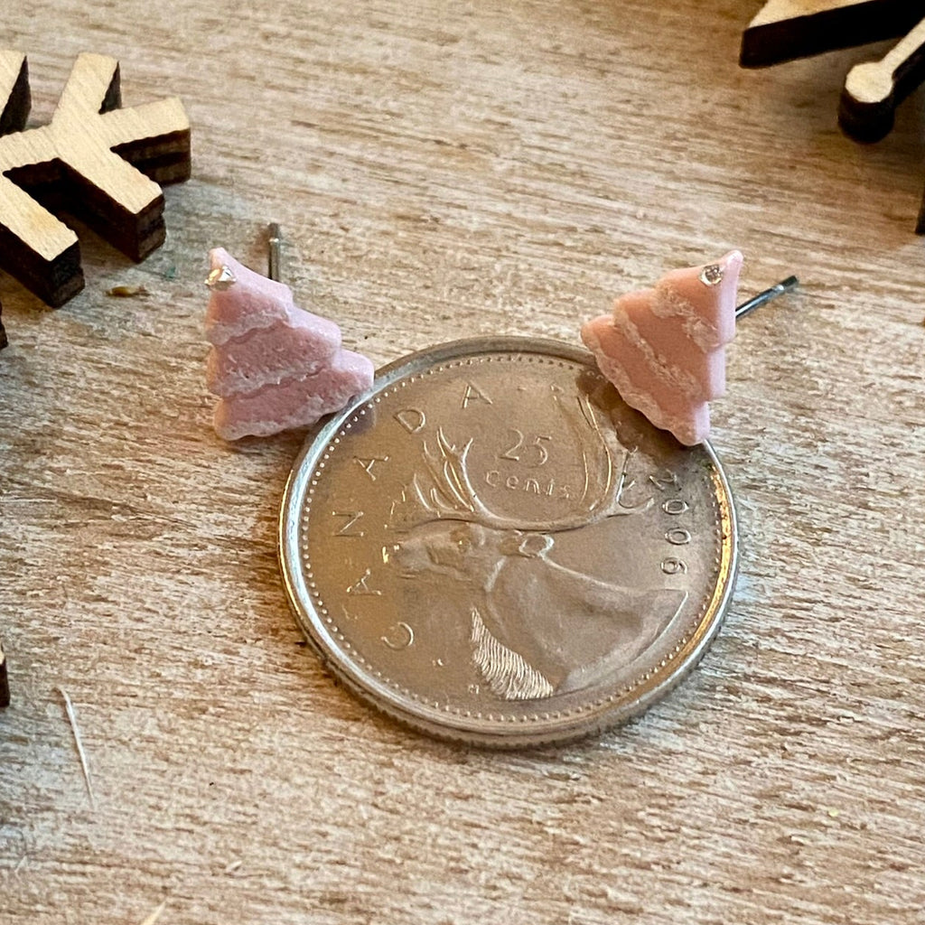 Micro Christmas Tree Stud