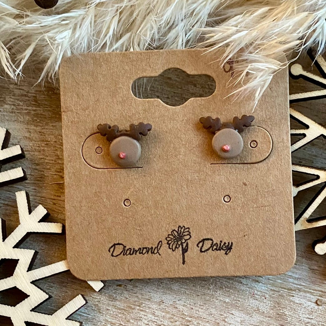 Micro Reindeer Studs