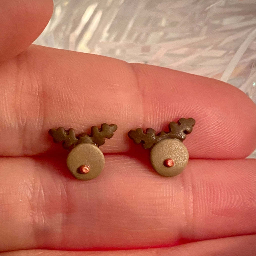 Micro Reindeer Studs