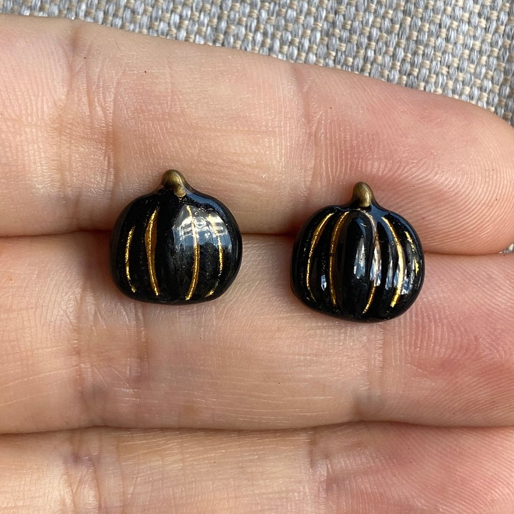 Spooky Pumpkin Studs