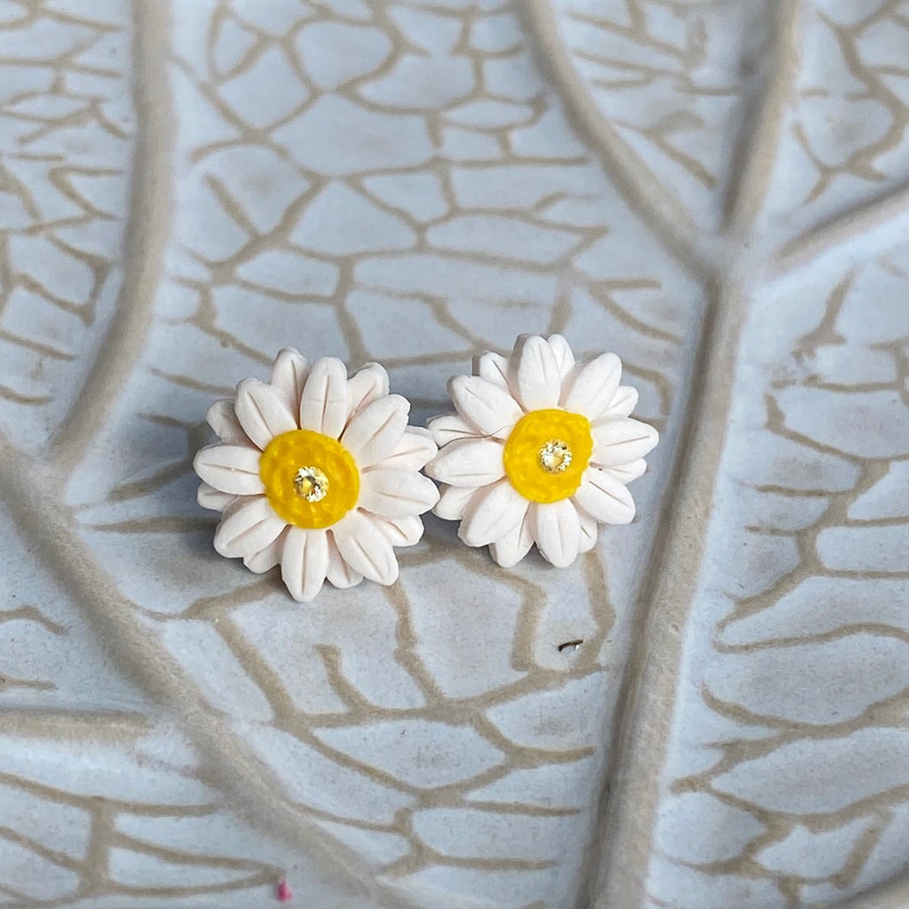 Diamond Daisy Studs