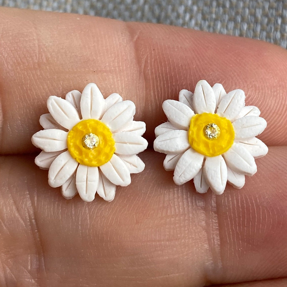 Diamond Daisy Studs