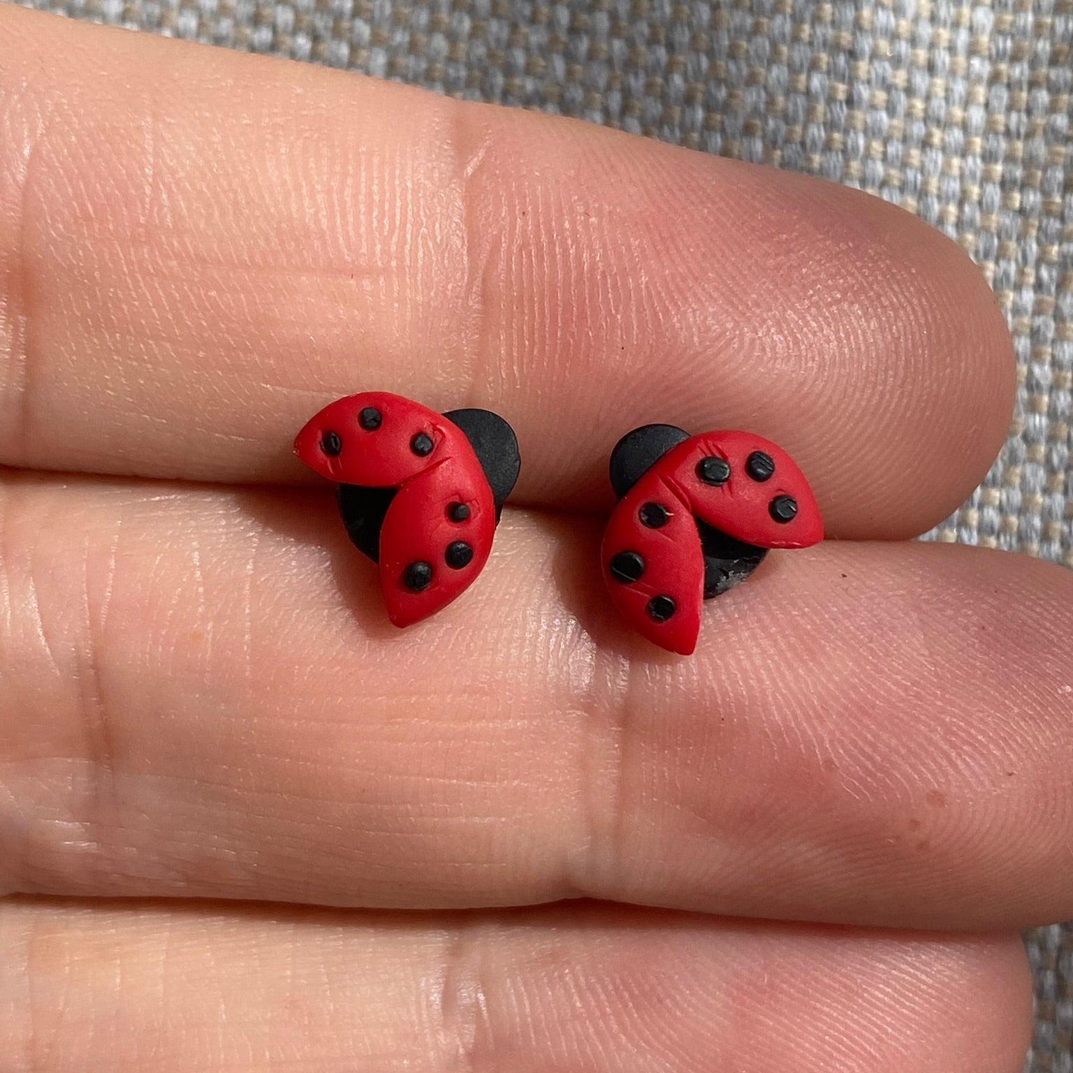 Micro Ladybug Studs