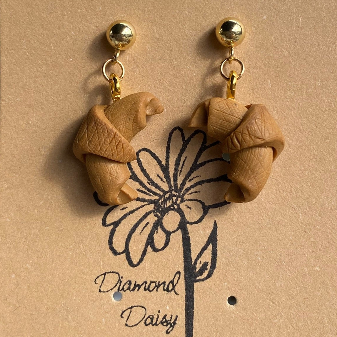 Croissant Dangle Earrings