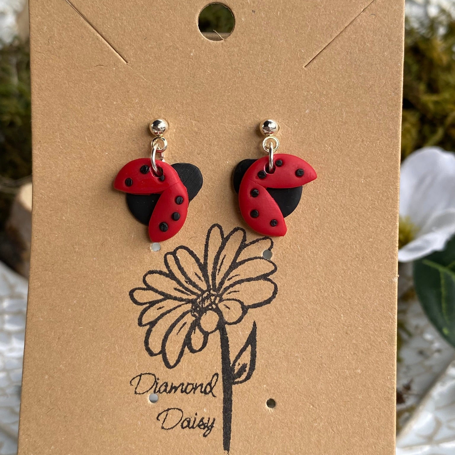 Large Ladybug Dangles