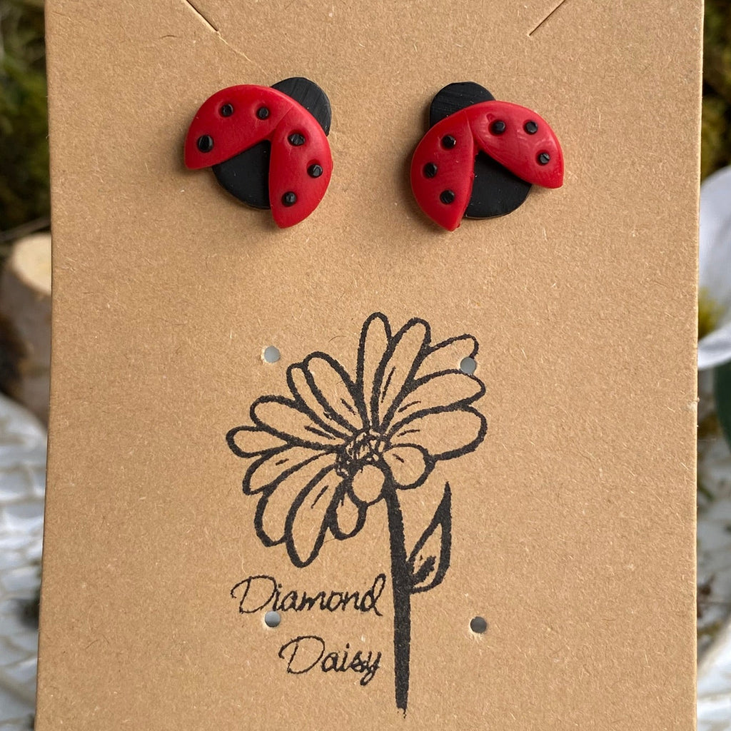 Mini Ladybug Earrings