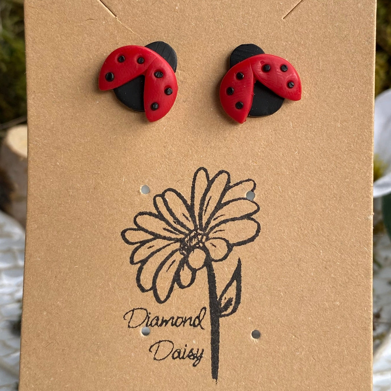 Mini Ladybug Earrings