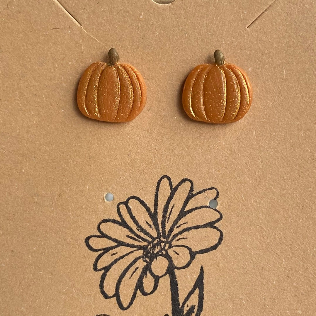 Classic Pumpkin Studs