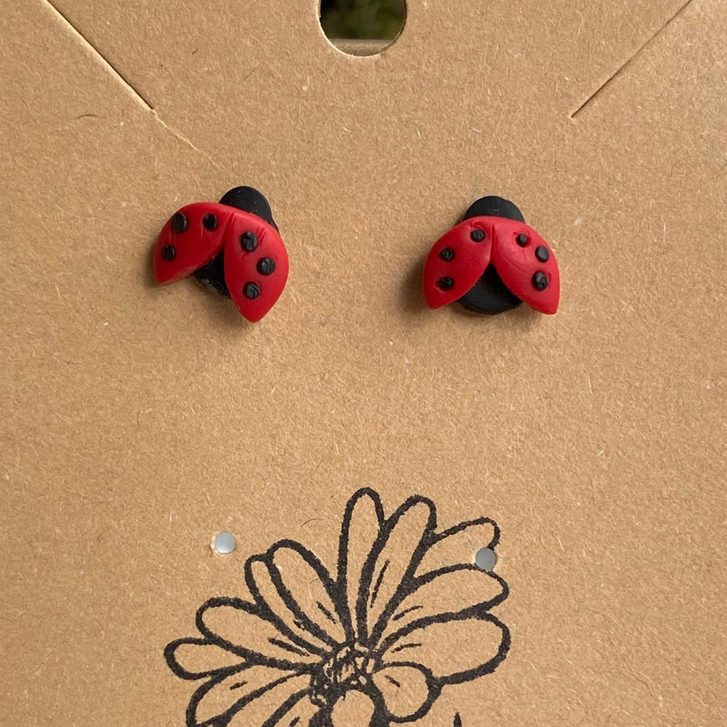 Micro Ladybug Studs