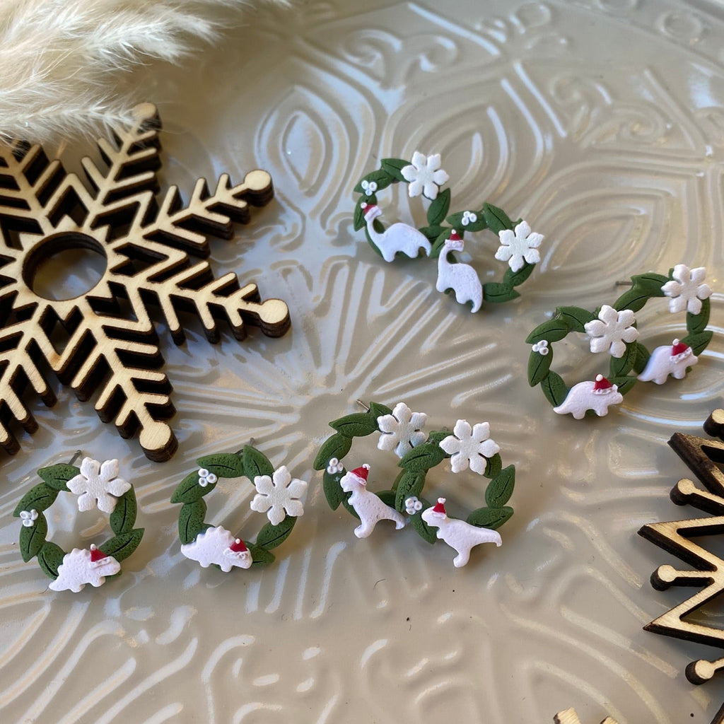 Christmas Dino Wreaths