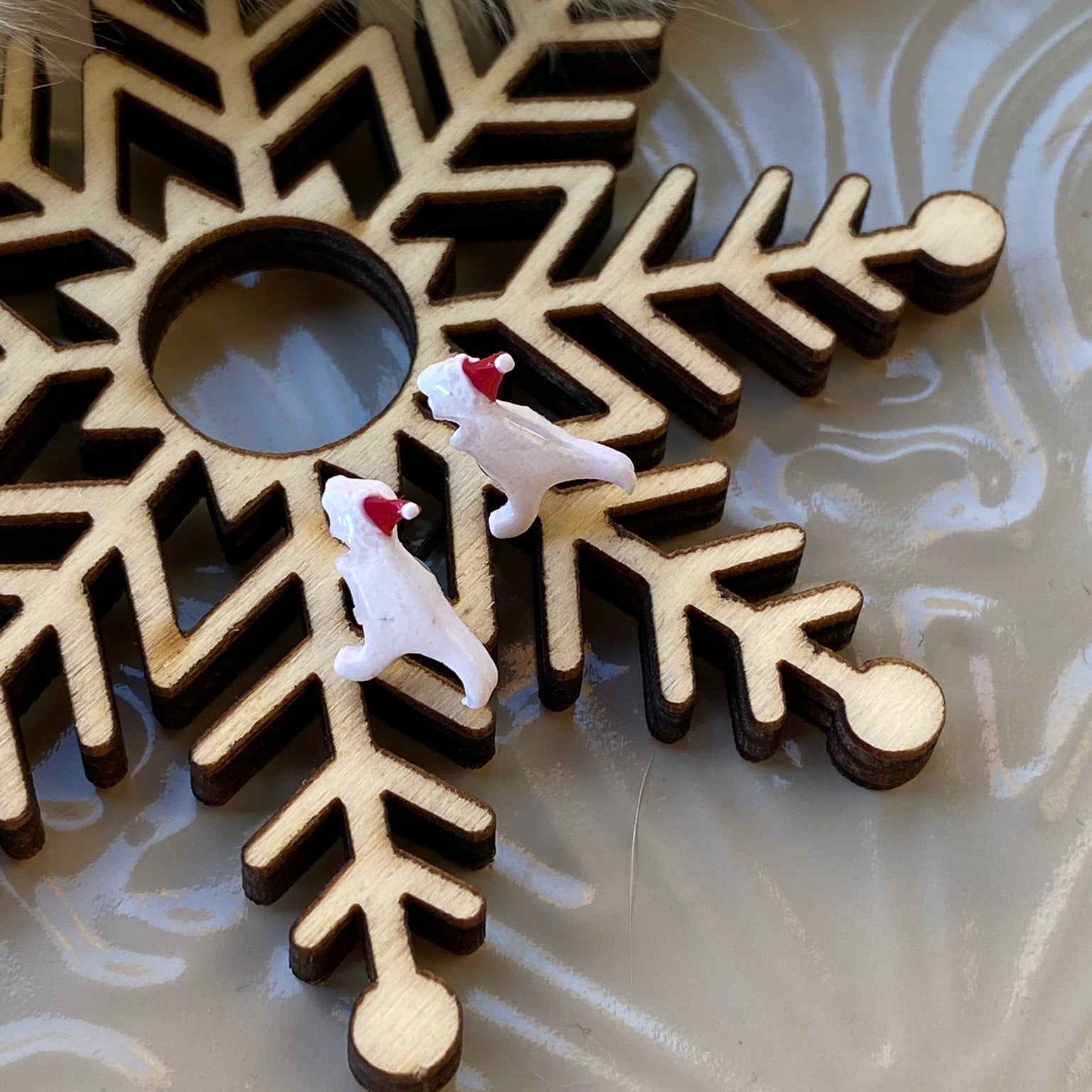 Christmas Micro Dino Studs