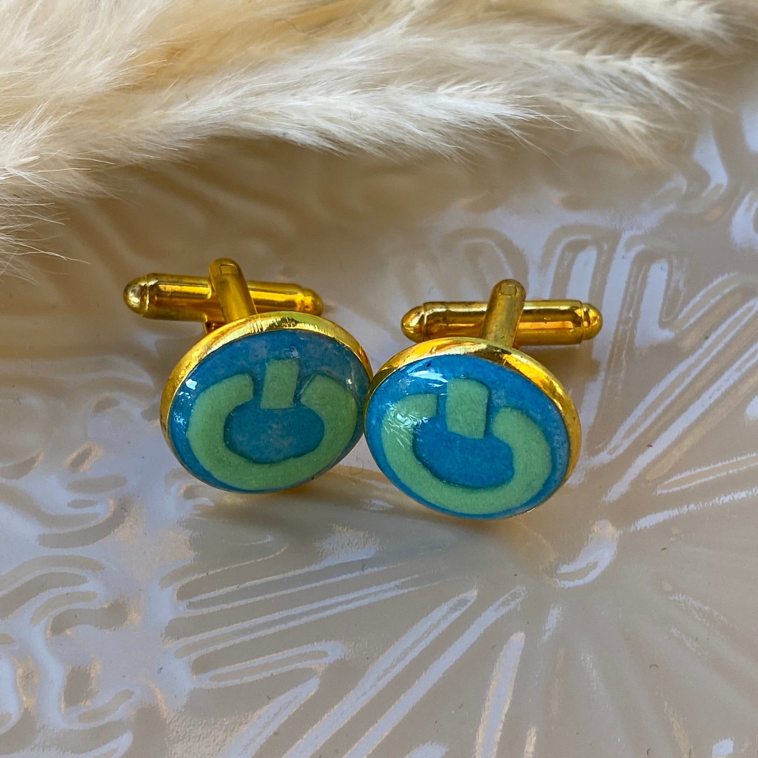 Power Symbol Cuff Links