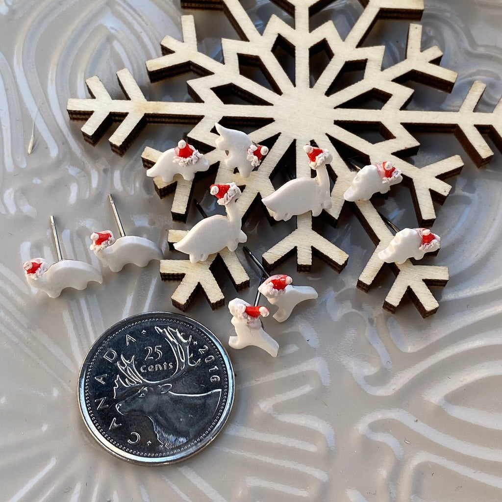Christmas Micro Dino Studs