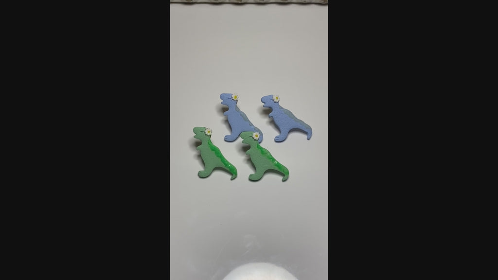 Glowing T-Rex Studs