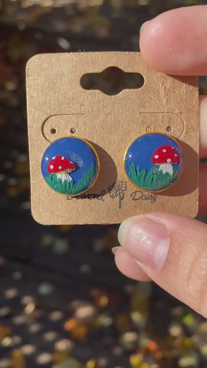 Mushroom Cuff Links
