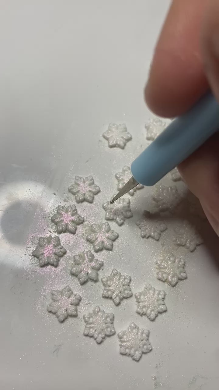 Micro Snowflake Studs