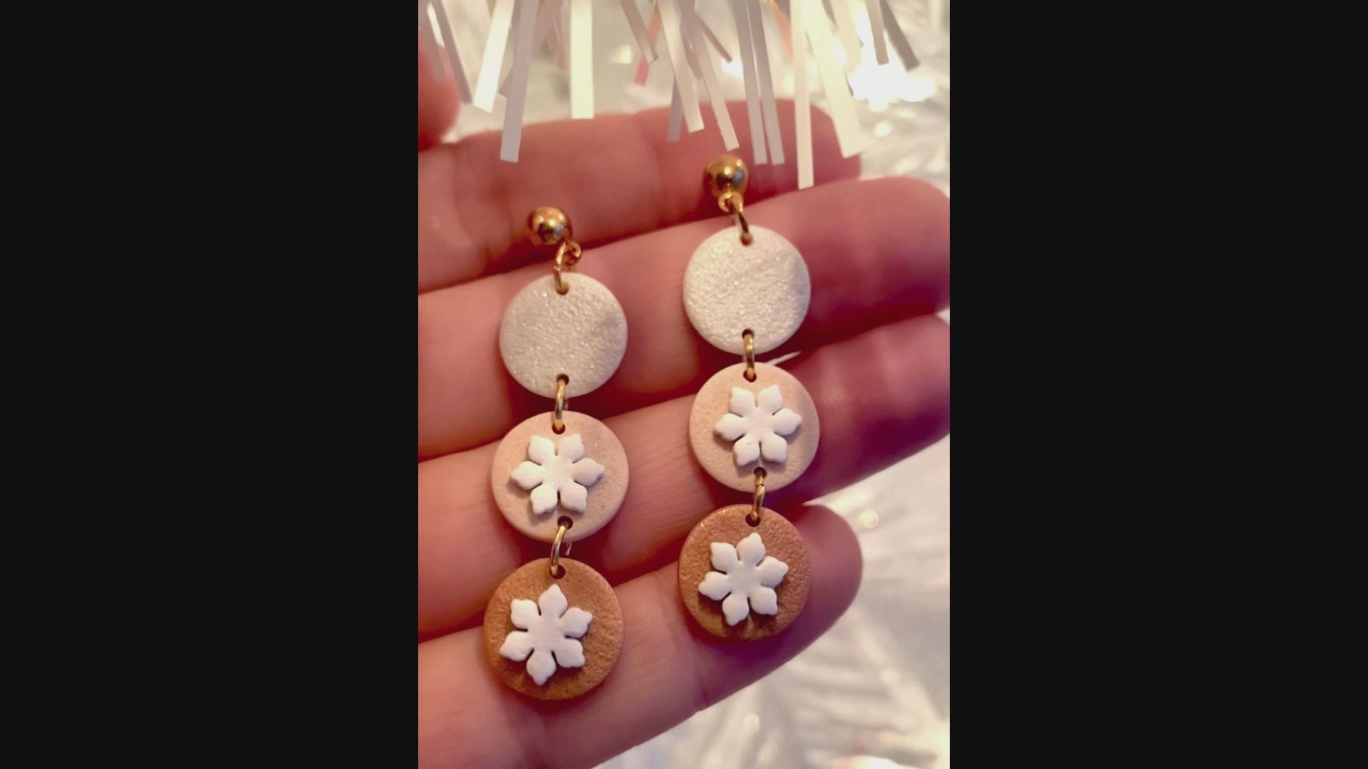 Snowflake Trio Dangles